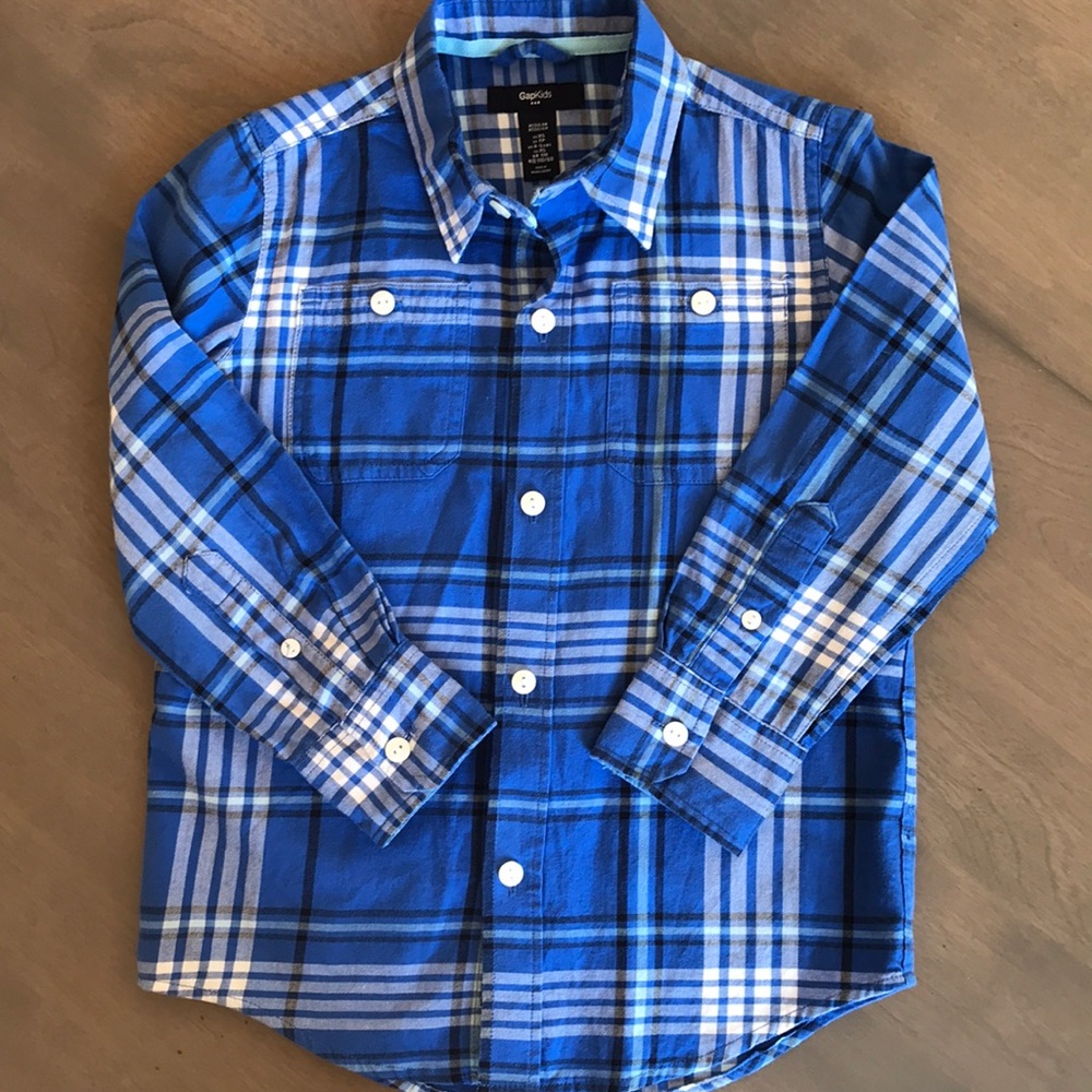 Boy’s GapKids Flannel Plaid Button-down Shirt